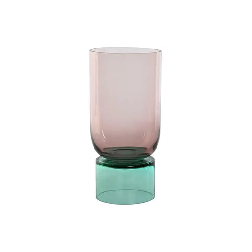Ваза Home ESPRIT Двуцветен Кристал 15 x 15 x 32 cm