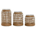 Ваза Home ESPRIT Естествен Кристал 16,5 x 16,5 x 27 cm (3