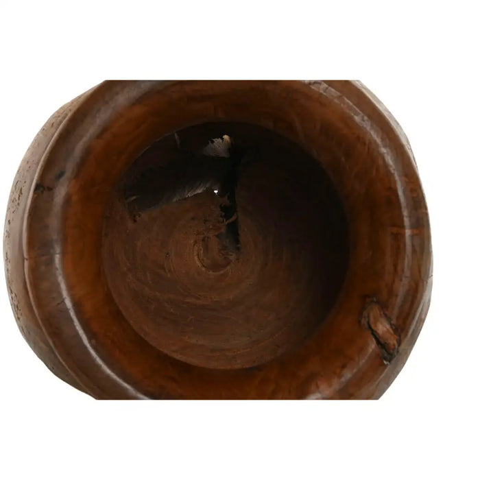 Ваза Home ESPRIT Естествен Тъмно сив Тик 34 x 34 x 40 cm