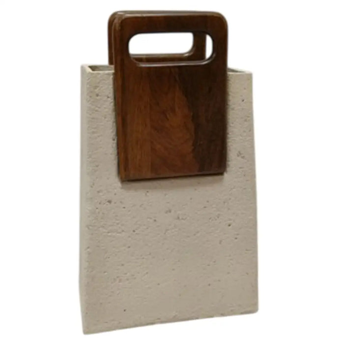 Ваза Home ESPRIT Кафяв Бежов Дърво манго Папиемаше