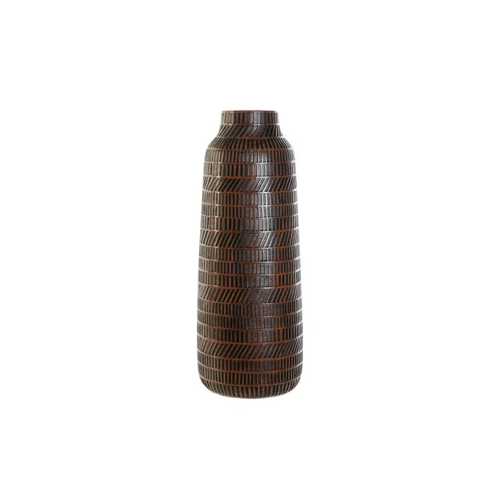 Ваза Home ESPRIT Кафяв Черен Смола Колониален 20 x 20 x 48
