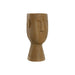 Ваза Home ESPRIT Кафяв Смола Лице 15 x 15 x 31 cm