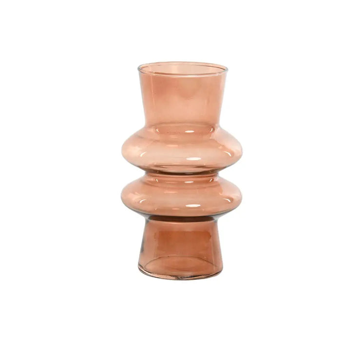 Ваза Home ESPRIT Кехлибар Кристал Модерен 11,5 X 11,5 X