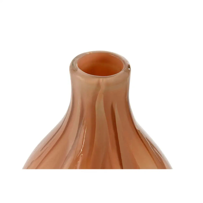 Ваза Home ESPRIT Праскова Кристал Модерен 17,5 x 17,5 x 44