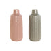 Ваза Home ESPRIT Розов Светло сив Порцелан 16 x 16 x 38 cm