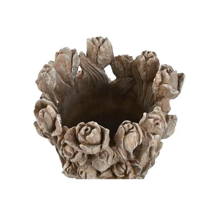 Ваза Home ESPRIT Сив Цимент Лале 29 x 27 x 32 cm