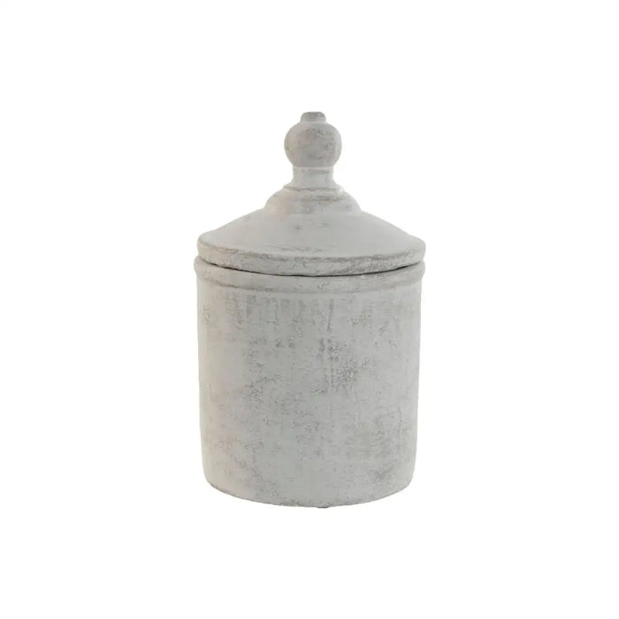 Ваза Home ESPRIT Сив Цимент Ориенталски 15 x 15 x 25 cm
