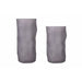 Ваза Home ESPRIT Сив Кристал Модерен 13 x 13 x 21 cm