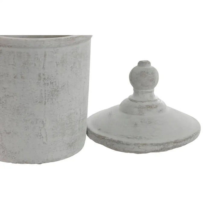 Ваза Home ESPRIT Сив Цимент Ориенталски 15 x 15 x 25 cm