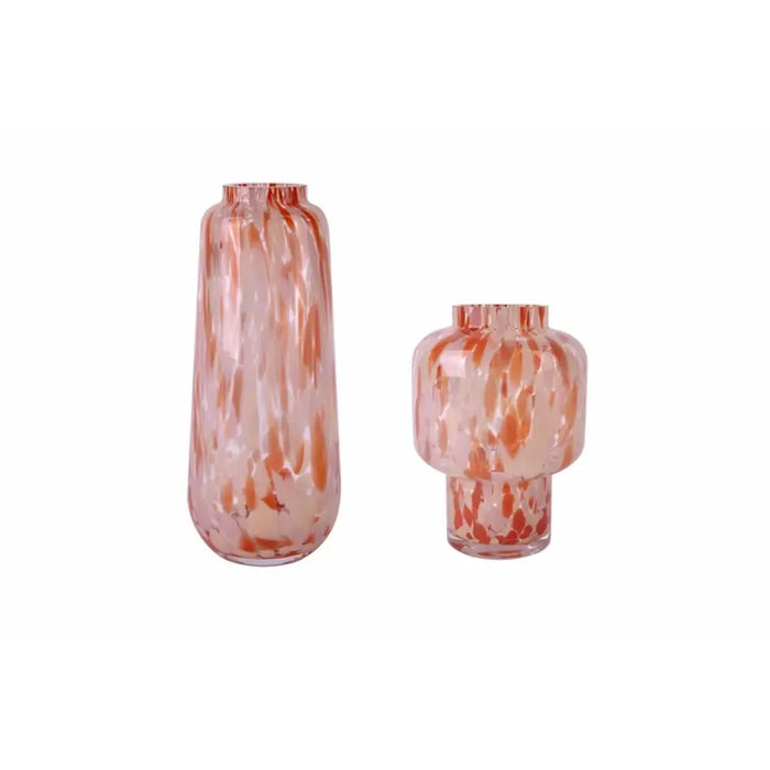 Ваза Home ESPRIT Сметана теракота Кристал Модерен 15 x 15 x