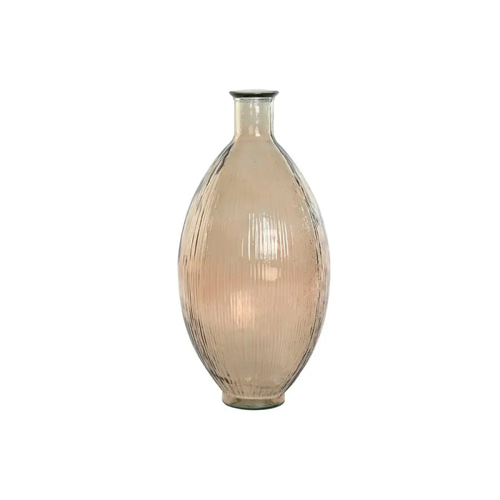Ваза Home ESPRIT Тъмнокафяв Рециклирано стъкло 30 x 30 x 59