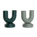 Ваза Home ESPRIT Зелен Алуминий 18 x 13 x 19 cm (2 броя)
