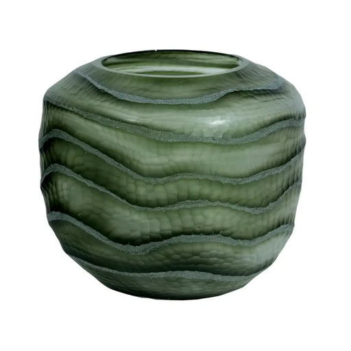 Ваза Home ESPRIT Зелен Кристал Модерен 20 x 20 x 18 cm