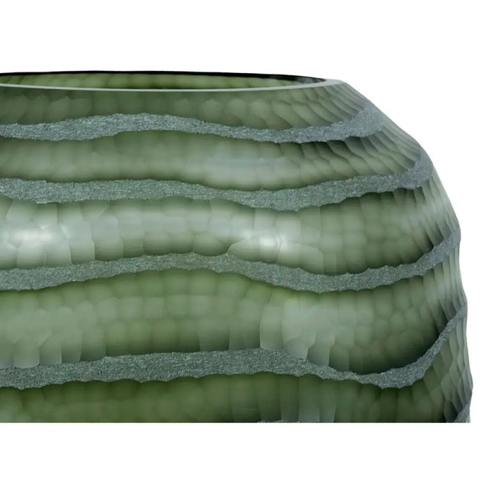 Ваза Home ESPRIT Зелен Кристал Модерен 27 x 27 x 33 cm