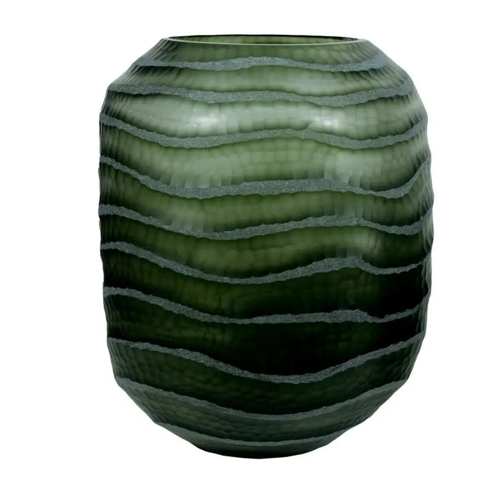 Ваза Home ESPRIT Зелен Кристал Модерен 27 x 27 x 33 cm
