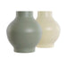 Ваза Home ESPRIT Зелен Сметана Метал 20 x 20 x 34,5 cm (2