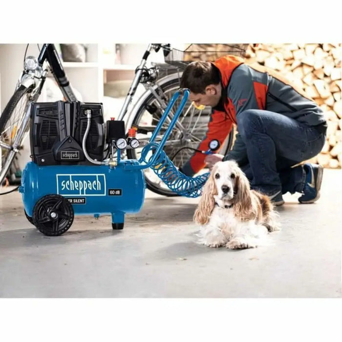 Въздушен Компресор Scheppach HC25Si Хоризонтален 1100 W 8