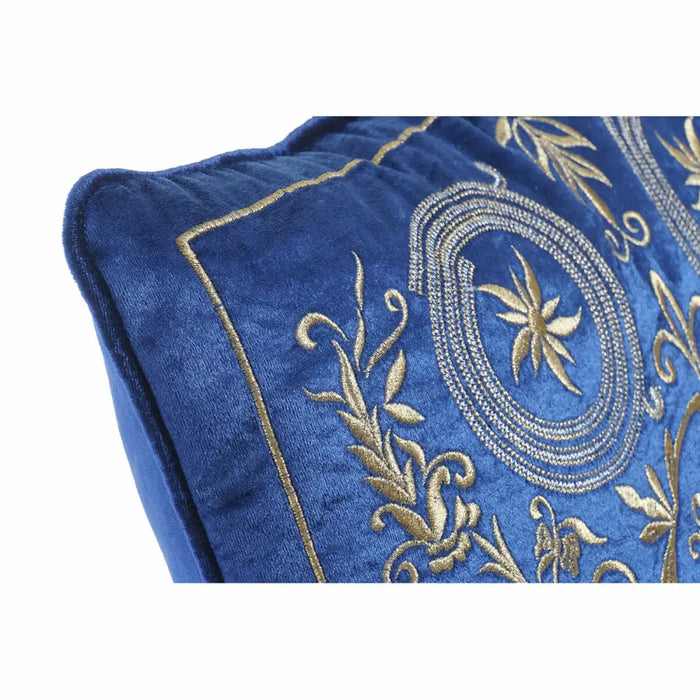 Възглавница DKD Home Decor 8424001850341 Син Златен 45 x 10