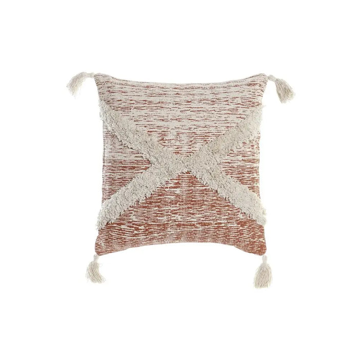 Възглавница DKD Home Decor Бежов Оранжев 45 x 10 x 45 cm