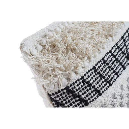 Възглавница DKD Home Decor Черен Бежов 45 x 10 x 45 cm Boho