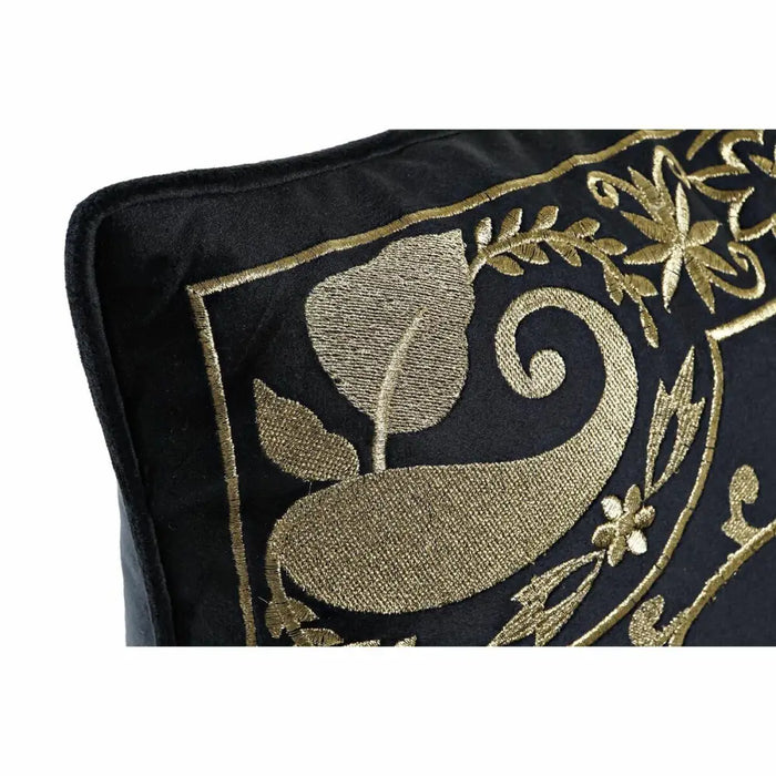 Възглавница DKD Home Decor Черен Златен 45 x 10 x 45 cm