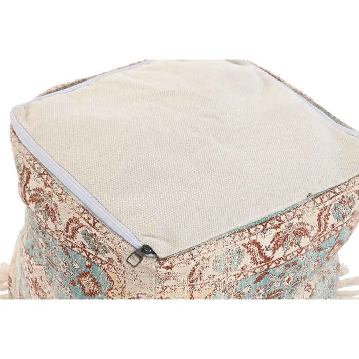 Възглавница DKD Home Decor На почва Кафяв Зелен Ресни