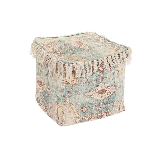 Възглавница DKD Home Decor На почва Кафяв Зелен Ресни
