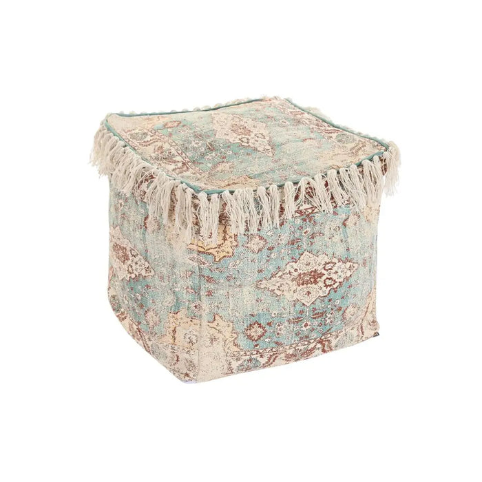Възглавница DKD Home Decor На почва Кафяв Зелен Ресни