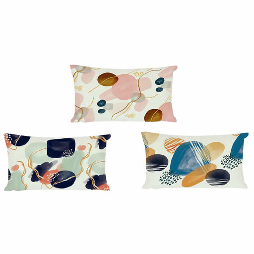 Възглавница DKD Home Decor Пластмаса Син Бял Многоцветен