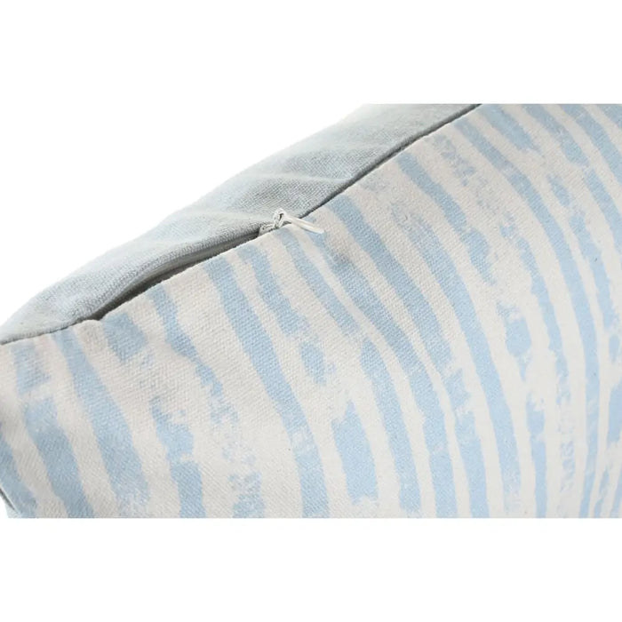 Възглавница DKD Home Decor Райета Син Бял 45 x 15 x 45 cm