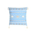 Възглавница DKD Home Decor Син Бял 60 x 20 x 60 cm