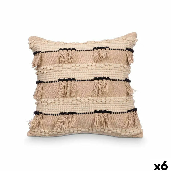 Възглавница Gift Decor Черен Естествен 45 x 15 x 45 cm (6