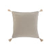 Възглавница Home ESPRIT Естествен Boho 45 x 8 x 45 cm
