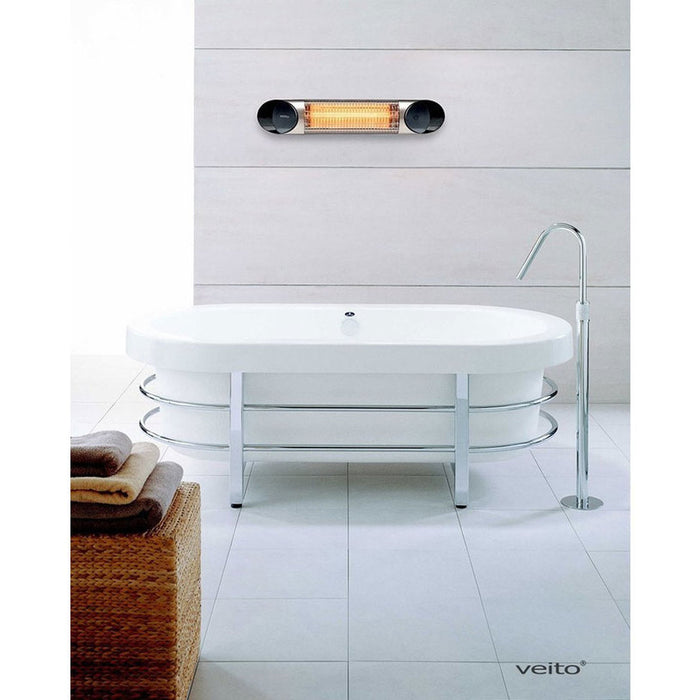 ИНФРАЧЕРВЕН ОТОПЛИТЕЛ VEITO BLADE 2000 SILVER ТАЙМЕР, 2000.0 W