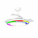 Вентилатор за таван CristalRecord ANTILA MINI RGB WH RETRAC