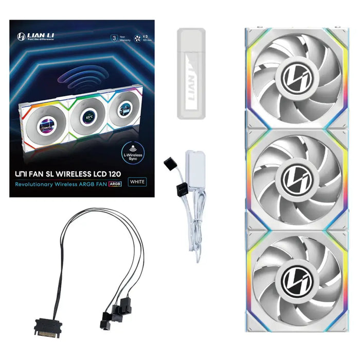 Вентилатори 3бр Lian Li UNI FAN SL Wireless LCD ARGB PWM
