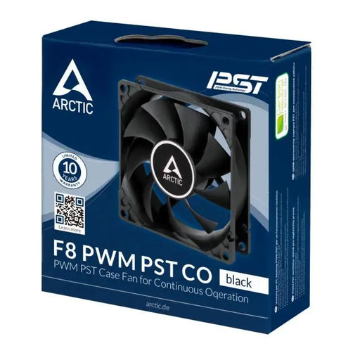 Вентилатор ARCTIC F8 PWM PST CO 80мм Черен