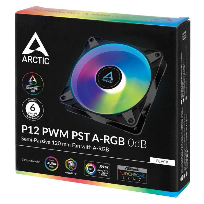Вентилатор ARCTIC P12 Black A-RGB 120mm
