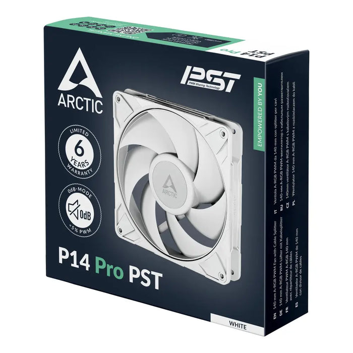 Вентилатор ARCTIC P14 Pro PST White - 140mm PWM