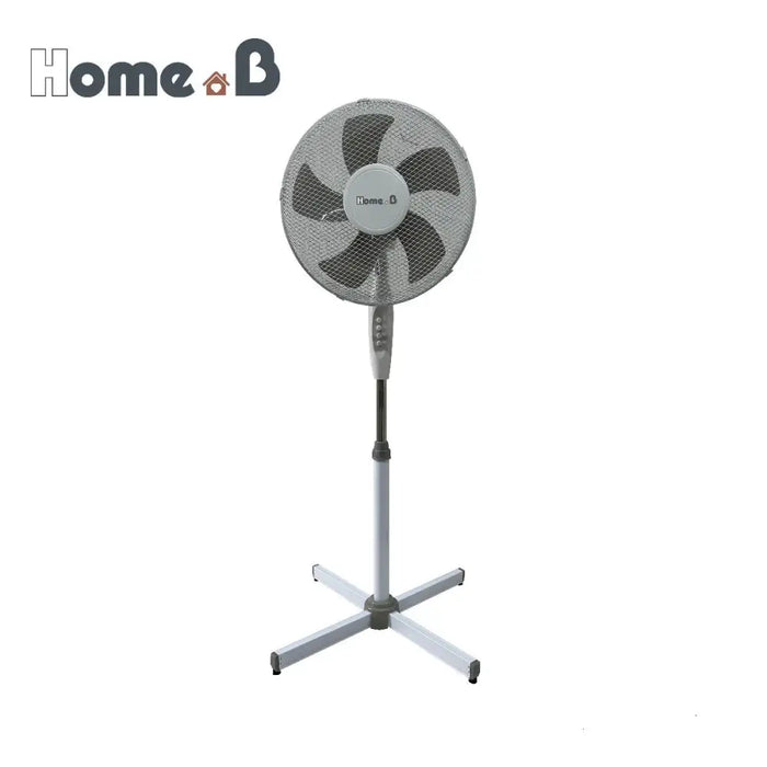 ВЕНТИЛАТОР НА СТОЙКА 16’’ 45W 5ПЕРКИ СИВ