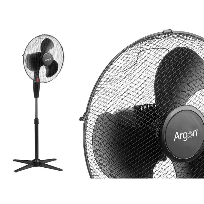 Вентилатор с крака Argon Черен 45 W