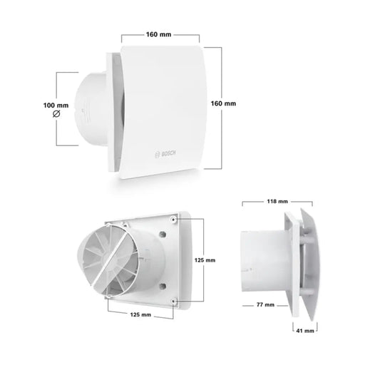ВЕНТИЛАТОР ЗА БАНЯ BOSCH 1500 W 100