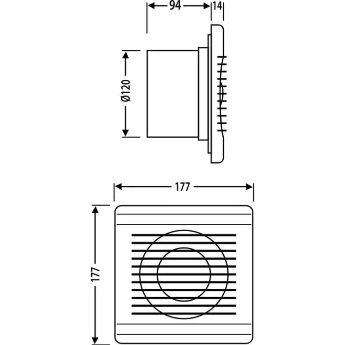 ВЕНТИЛАТОР ЗА БАНЯ VITO 120