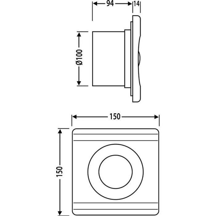 ВЕНТИЛАТОР ЗА БАНЯ VITO