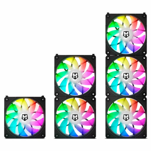 Вентилатор за кутия Nox-Xtreme Easy Link Ø 12 cm (3 броя)