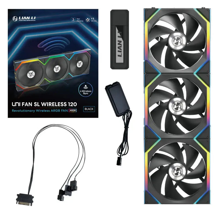 Вентилатори 3бр Lian Li UNI FAN SL Wireless ARGB PWM - 120