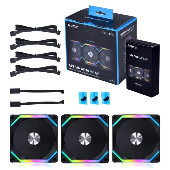 Вентилатори Lian-Li UNI SL120 V2 RGB PWM 3