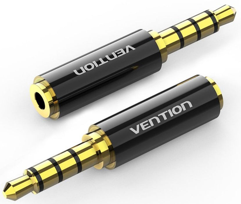 Адаптер Vention - BFBB0, жак 3.5 mm/жак 2.5 mm, черен