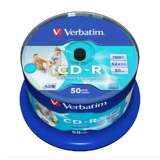 Verbatim CD-R Printable 700Mb. 50 броя в шпиндел