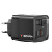 Verbatim Mini GaN Charger 65W 2 порта прибиращ се кабелен